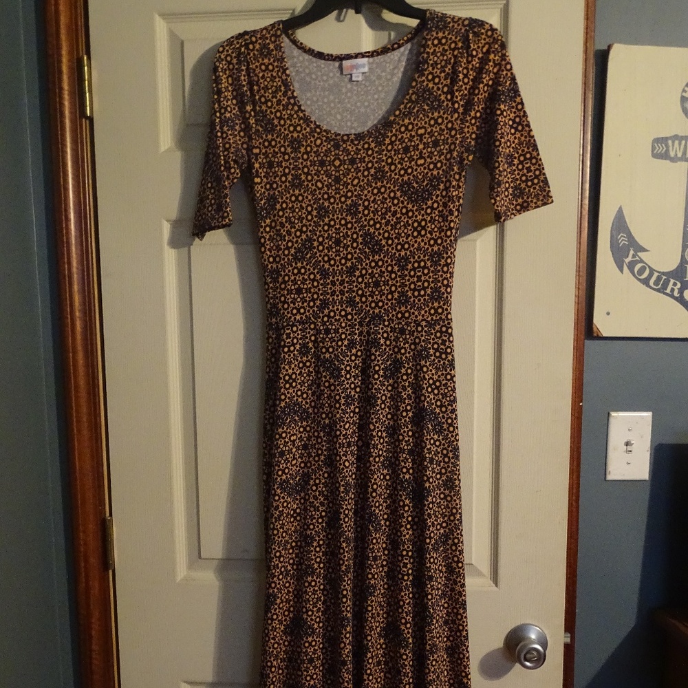 LuLaRoe Multicolored Ana Maxi Dress
